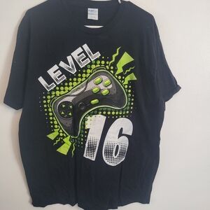 Mens Sz XL Gaming T Shirt Level 16